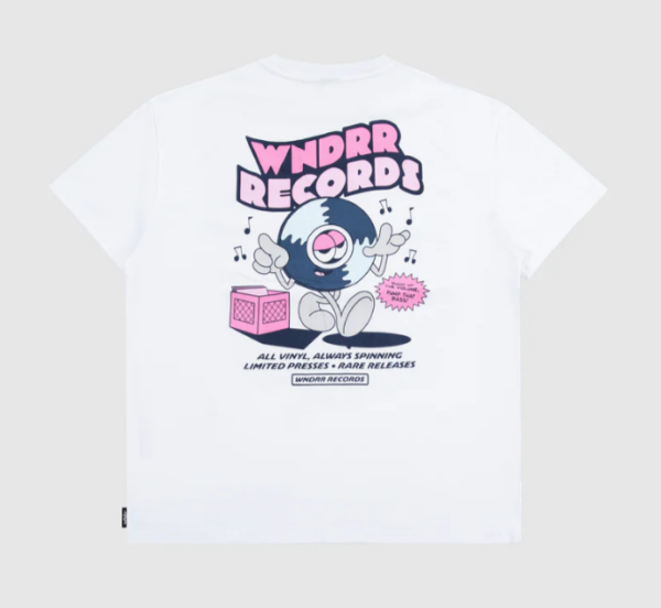 ALL VINYL BOX FIT TEE - WHITE