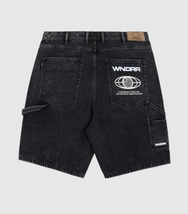 BOOSTER DENIM SHORT - WASHED BLACK - Image 2