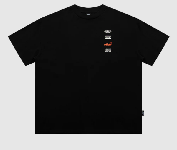 HIGH SIGN HEAVY WEIGHT TEE - BLACK - Image 2