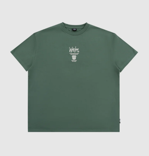 NOISE BOX FIT TEE - DARK GREEN