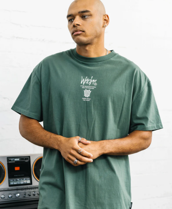 NOISE BOX FIT TEE - DARK GREEN - Image 2