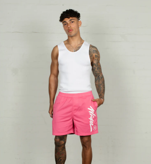 OFFEND BEACH SHORT - PINK - Image 2