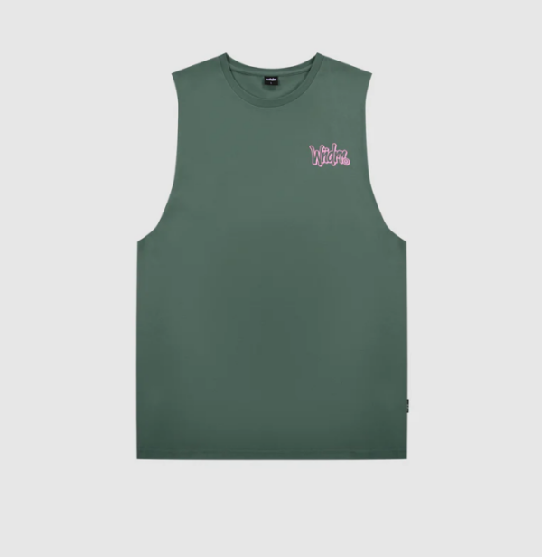 STARTER MUSCLE TOP - DARK GREEN