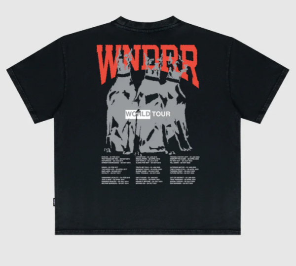 WORLD TOUR HEAVY WEIGHT TEE - WASHED BLACK - Image 3