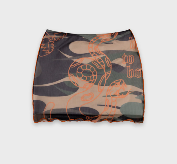 Covert Mesh Skirt - Camo