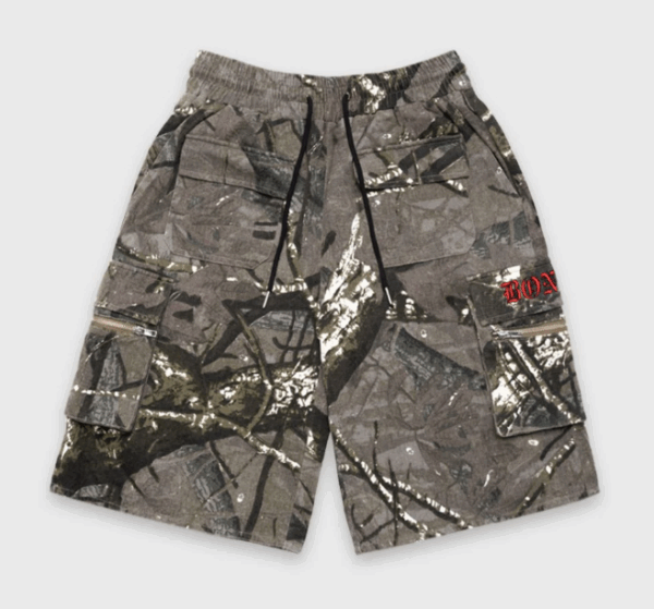 Gothic Cargo Jorts - Alpine Camo