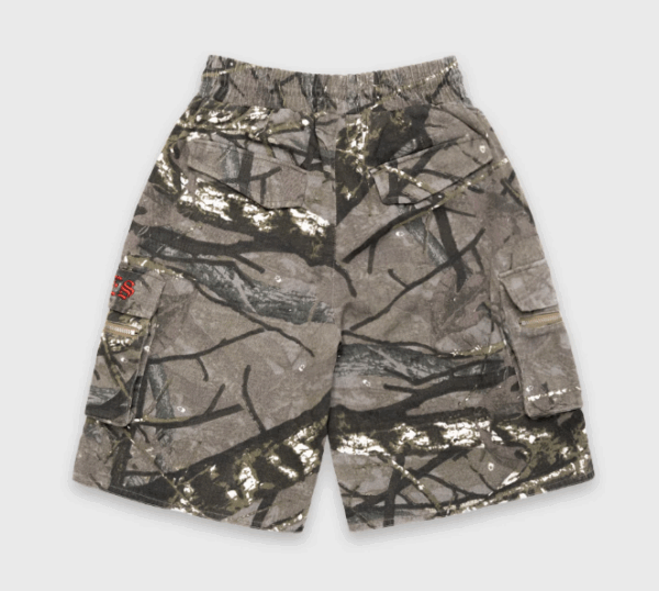 Gothic Cargo Jorts - Alpine Camo - Image 2